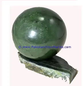 Esfera de bola verde pulida, jade nefrita 100% natural, artesanal, afgana