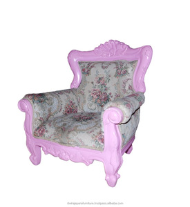 เฟอร์นิเจอร์เด็กไม้คุณภาพดี - ชุดโซฟาเด็กแกะสลักสไตล์ยุโรปคลาสสิก - Product Image 3