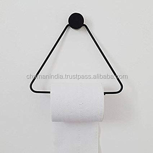 Porte-papier hygiénique forgé à la main en fer forgé parfait pour une conception utilitaire et hygiénique de salle de bain durable - Product Image 5