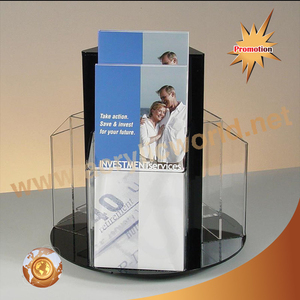 DL SIZE brochure holder/DL SIZE acrylic magazine display rack/leaflet holder stand - Product Image 6