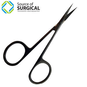 Arrow Point <b>Scissors</b> Full Titanium Black Beauty Toning Thinning <b>Curved</b> Straight Blade Sharp Tip Stainless Steel Ceramic Hair Cut - Product Image 2