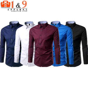 Venta al por mayor a granel personalizado camiseta hombres/camisa de los hombres slim 2018 nuevo producto - Product Image 4