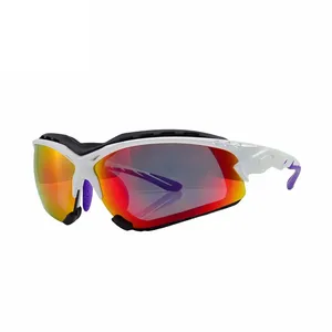 Borjye J137 polarisierte weiße Halb rahmen leichte Outdoor-Sport brille