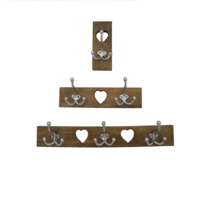 Modern Style Metal <b>Hanging</b> Wall <b>For</b> Home Wall Decoration Wooden Base Wall Hook Set Custom Shape Towel & Bag <b>Hanging</b> Wall Hook - Product Image 5