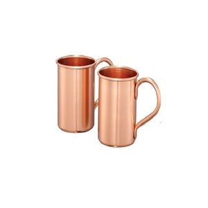 Tasses en cuivre Mule moscou 100% cuivre massif pur non doublé et fabriqué à la main - Product Image 1