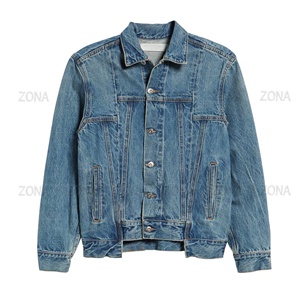 Vêtements d'extérieur Design personnalisé 100% coton Jean pour hommes Vestes en jean Denim Dip Dye Denim lavé Hommes Coton Jean Street Wear Vestes d'hiver - Product Image 1