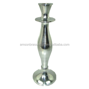 Bougeoir poli haut hôtel Restaurant décoration de la maison bougeoir conique doré moderne bougeoir en métal - Product Image 5