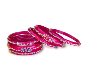 Brazaletes de moda con tachuelas de cristal Lac hermosos y elegantes - Product Image 2