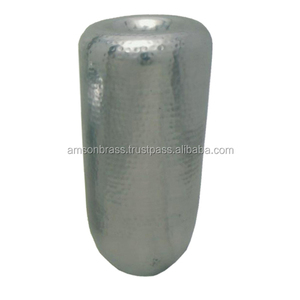 Maceta de Metal Interior de último estilo, maceta martillada de aluminio pulido, florero de plata, maceta para jardín al aire libre - Product Image 6