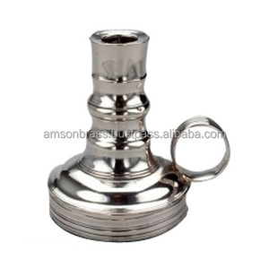 Highest Quality Candle Holder Handmade Hotel Decoration Silver <b>Candlestick</b> Holder <b>Brass</b> Chamberstick Candle Holder - Product Image 5