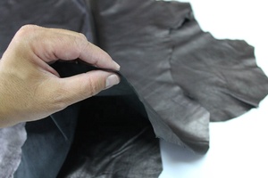 Gunmetal หนังแกะผิวเงาสีบรอนซ์เทาบางเฉียบหนังแกะที่ดีที่สุดขายส่งหนังแกะสำหรับการสร้างสรรค์ที่หรูหรา - Product Image 3