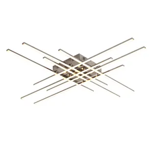 Popolare Lampadario LED Lineare Moderno Minimalista con Strisce di Alluminio Intersecanti per Sala da Pranzo e Soggiorno - Product Image 1