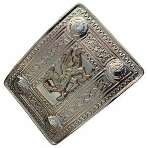 Boucle de ceinture de kilt finition antique/chrome/or conception de dragon gallois pour accessoires d'instruments de musique - Product Image 4