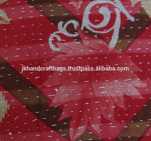 ปลอกหมอนผ้าฝ้ายวินเทจดีไซน์ปักลาย Kantha - Product Image 3