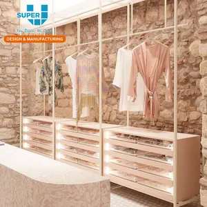 Custom Lingerie Shop Fitting Display Fashion Bra Display Rack Stand For Bra Store Display Cabinet Fixtures