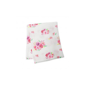 Floral Design Muslin Swaddle Blanket with Customized <b>Pattern</b> Organic Double Gauze Printed Swaddle with Customized Packaging - Product Image 1