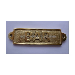 Plaque de nom de barre Plaque de nom de barre décorative vintage pour accessoires de barre Fournitures à prix raisonnable pour Offre Spéciale - Product Image 1
