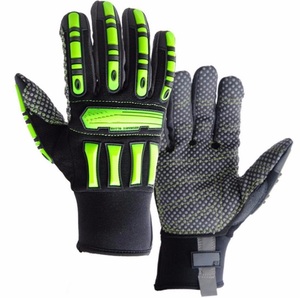 Gants de mécanicien en cuir antidérapants, anti-abrasion, résistants aux perforations, personnalisables, gants de sécurité au travail - Product Image 1