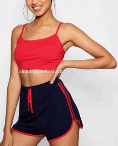 Pantalones cortos de gimnasio ajustados y sexys para mujer, sarga de algodón y nailon, a medida, gran oferta, 2022 - Product Image 3