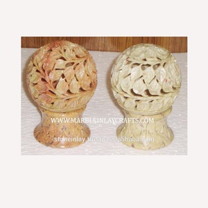 Handmade Natural Stone <b>Tea</b>-<b>Light</b> <b>Candle</b> Lamp - Product Image 1
