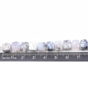 Cuentas facetadas en forma de cubo, hilo de ópalo, de 7 a 9 MM - Product Image 4