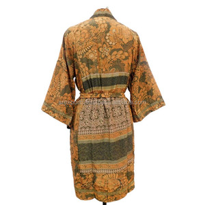 Femmes Porter Concepteur Court Sexy Soie Kimono Peignoir Vêtements De Nuit Vêtements De Nuit - Product Image 3