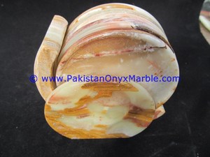 Vente en gros d'ensembles de sous-verres en Oneyx vert clair pour cadeaux de mariage - Product Image 6