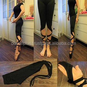 custom OEM tie down gym leggings - Product Image 4