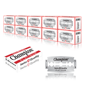 Cuchillas de Afeitar Desechables de Doble Filo CHAMPION PLATINUM DURABLADE para Acero Inoxidable de Calidad Suiza, Seguras para Barberías y Salones de Hombres - Product Image 5