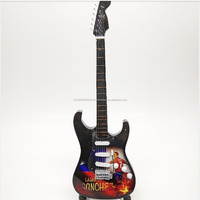 Guitarra Miniatura Semi de 9.5 Pulgadas, Edición Especial con Tema de Fútbol