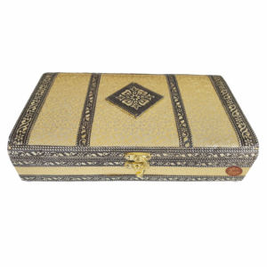 Boîte cadeau en bois or rex, rectangulaire, look Royal, boîte-cadeau rétro-marine fait à la main, au meilleur prix - Product Image 2