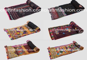 Kutch Dhabdi Handmade Rabari <b>Shawl</b> Indian Ethnic Multi-Colored Traditional Scarf - Product Image 2