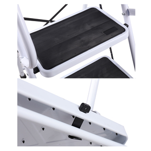 Hộ Gia Đình Di Động <span class=keywords><strong>3</strong></span> Bước Thang Thép Với Lan Can - Product Image 4