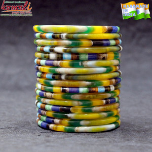 โค้งหลายชั้นเรซินอะคริลิคเรซิ่นขนาดใหญ่ X กำไลจากอินเดียที่มีคุณภาพที่ดีที่สุดและราคา - Product Image 6