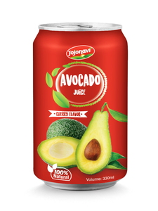 JOJONAVI Original 330ml Zumo de Aguacate Certificado Halal Puré Zumo de Fruta con Embalaje de Botella Enlatada de Azúcar - Product Image 3
