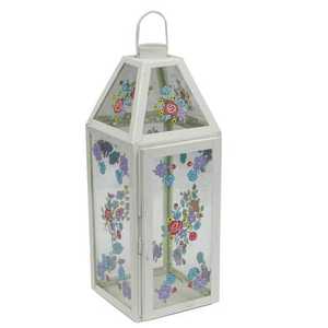 Hermoso Hogar y Navidad Decoración al aire libre Nuevo diseño Filigrana Hierro Vela Linterna con vidrio - Product Image 6