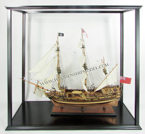 Vitrines pour modèles réduits de bateaux en bois - Artisanat du Vietnam - Product Image 1