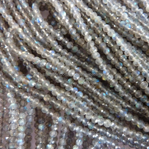 Labradorite à facettes en forme de rondelle pierres de guérison brins de perles pour la fabrication de bijoux perles de pierres précieuses - Product Image 1