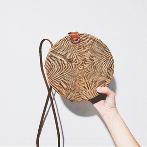 Vietnam 2025 verano alta cantidad ratán bandolera bolso de mano Forro de algodón ecológico de un solo botón mango personalizado nuevas ofertas - Product Image 3