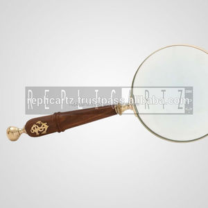 ที่จับไม้ของขวัญเดินเรือโบราณแว่นขยายนักดาราศาสตร์อ่านตรวจสอบของสะสมของขวัญตกแต่ง - Product Image 1