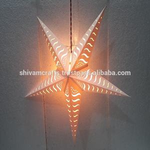 โคมไฟดาวกระดาษพิมพ์ลายแบบผสมผสานการจับคู่คริสมาสต์2024ใหม่โคมไฟดาวดีไซน์แบบอินเดียทึบคัทเวิร์ค - Product Image 3