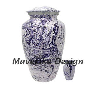 Urna de cremación de Metal de aleación de agua oceánica para cenizas humanas, urnas de cremación para adultos y hombres, suministros funerarios para entierro - Product Image 3