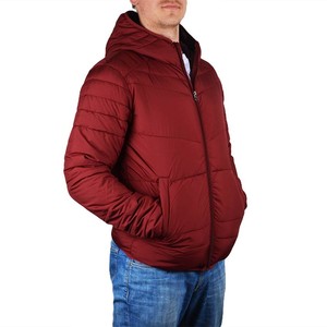Chaqueta Bomber Rojo Vino para Hombre, Diseño de Lentejuelas Personalizado, Tela de Lona, Moda de Invierno |   Venta al por Mayor - Product Image 4