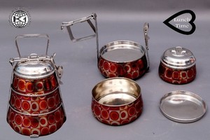 ภาชนะอุ่นอาหารทำจากสเตนเลสสตีล1300มล. ชุดกล่องอาหารกลางวันโรงเรียนเด็กเป็นมิตรกับสิ่งแวดล้อม - Product Image 3