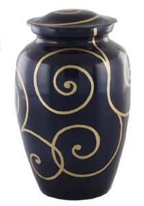 Urne funéraire de conception nouvelle avec finition peinte en métal, urne décorative d'intérieur, urne funéraire éternelle Harmonie - Product Image 3