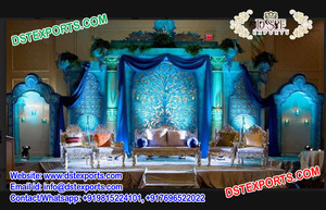 Grand Asian Wedding Backstage Square Fiber Panels Latest Designed <b>Backdrop</b> Panels Wedding Backstage Fiber <b>Frames</b> - Product Image 4