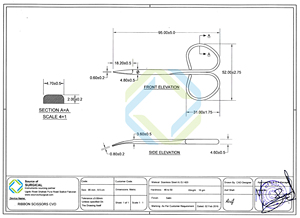 กรรไกรผ่าตัดแบบละเอียด Kaye Face Scissor ขนาด 95 มม. สำหรับการผ่าตัดทั่วไป ยี่ห้อ Source of Surgical Ribbon CVD - Product Image 5