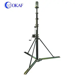 3m bis 20m Überwachungs antenne Tower Pole Mobile Portable CCTV Manueller Teleskop mast mit Stativ