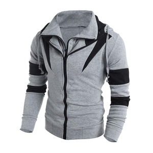 Sweat-shirt à capuche pour homme, coupe ajustée, grande taille, polaire d'hiver, fermeture éclair, respirant, écologique, séchage rapide - Product Image 1