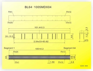 จอแสดงผลแบบคอลัมน์ LED สองสี Taidacent <span class=keywords><strong>BL</strong></span> 64-1005MD ขนาด 100 มม. 64 ช่อง แสดงผลแบบดิจิตอล บาร์กราฟ วียูมิเตอร์ - Product Image 6
